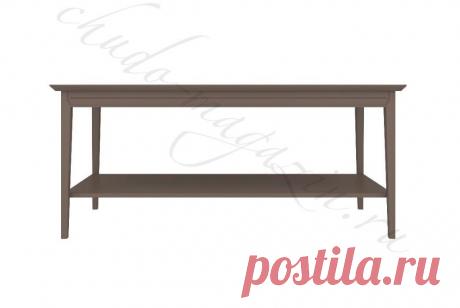 Коричневый журнальный столик из дерева купить по цене 36 570 руб. в Москве — интернет магазин chudo-magazin.ru