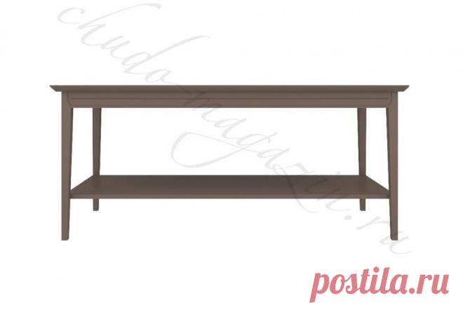 Коричневый журнальный столик из дерева купить по цене 36 570 руб. в Москве — интернет магазин chudo-magazin.ru