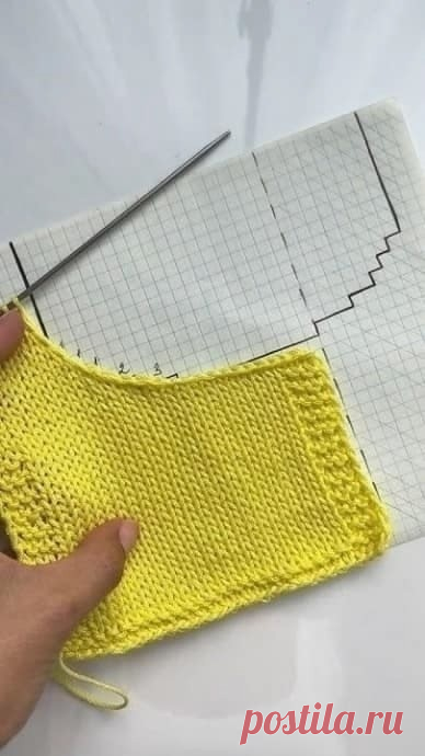 Вязание оката без ступенек