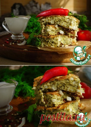 Пирог ленивый с молодой капустой и яйцами - кулинарный рецепт