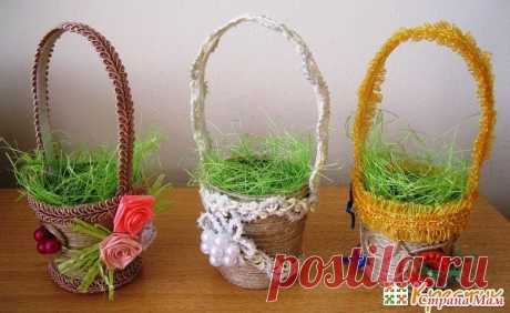 Как превратить пластиковый стаканчик в корзинку для пасхального яичка / Необычные поделки