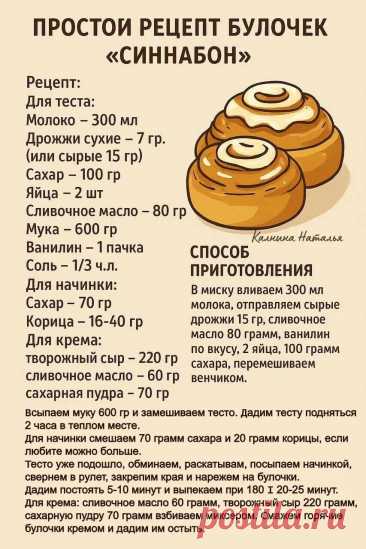 Простой рецепт булочек &quot;Синнабон&quot;