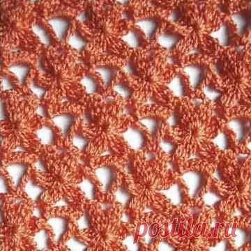 Ажурные узоры крючком..