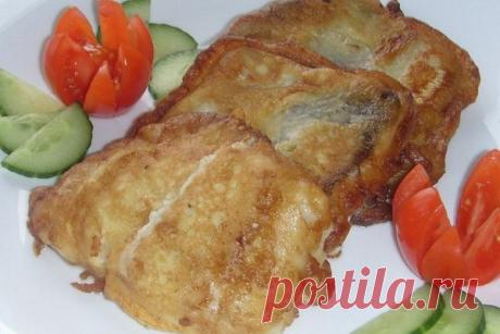 Нежное филе трески в кефирном кляре