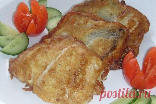 Нежное филе трески в кефирном кляре
