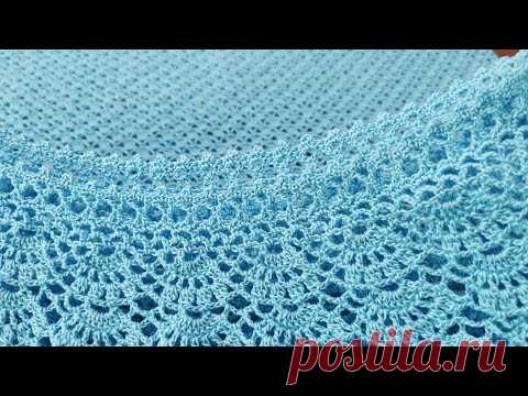 Красивая, универсальная обвязка края, КАЙМА крючком для: кофт, жакета, кардигана, топа, платья