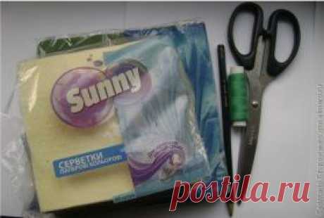 розы из салфеток