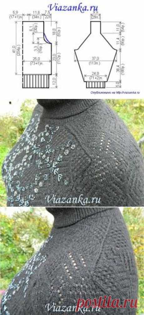 Женский ажурный свитер | Viazanka.ru