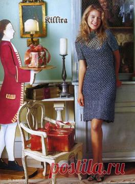 Платье спицами