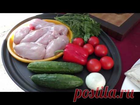 Куриный шашлык из сусального золота. Вкусный рецепт. Новое блюдо. Повторить может каждый.