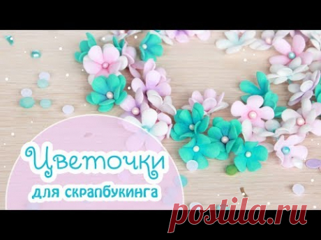 ЦВЕТЫ из фоамирана ДЛЯ СКРАПБУКИНГА (мастер класс)/ Totorial foamiran flowers for scrapbooking