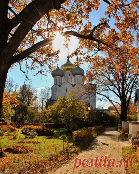 Золотая осень в Новодевичьем монастыре. 🍂🍁
Вид на Смоленский собор. Москва. 📷 bymbarashka