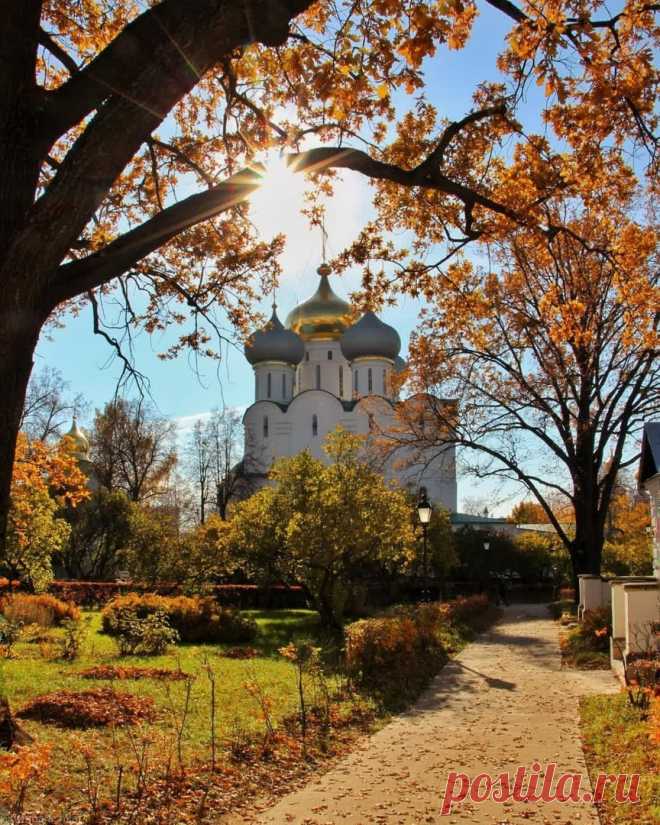 Золотая осень в Новодевичьем монастыре. 🍂🍁
Вид на Смоленский собор. Москва. 📷 bymbarashka