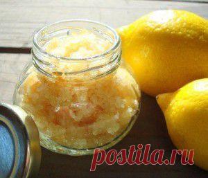 Лимонный скраб для кожи | Жить здорово