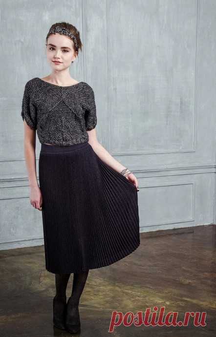 Эффектная юбочка плиссе из категории Интересные идеи – Вязаные идеи, идеи для вязания