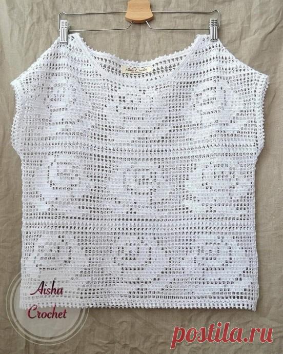Схема вязания летнего топа