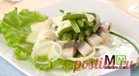 Салат из сельди с фасолью по-датски - кулинарный рецепт. Миллион Меню