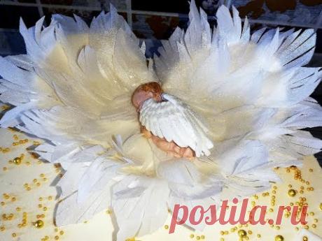 КРЫЛЬЯ АНГЕЛА ИЗ ВАФЕЛЬНОЙ БУМАГИ