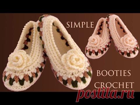 Zapatos a crochet Punto flores Primavera con rosas 3D y plantillas tejidas con ganchillo
