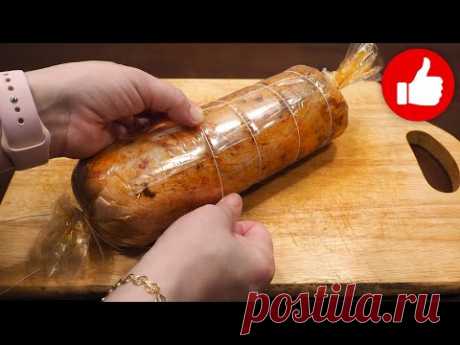 КЛАДУ МЯСО В ПАКЕТ И ПОЛУЧАЮ КОЛБАСУ! ПРОСТО ДО БЕЗОБРАЗИЯ! ВКУСНАЯ ДОМАШНЯЯ КОЛБАСА В МУЛЬТИВАРКЕ