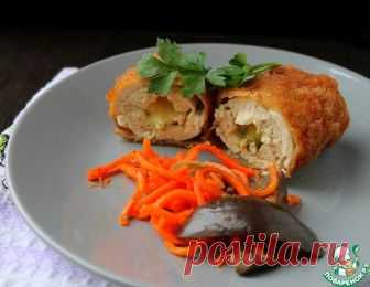 Котлеты по-киевски с огуречным маслом – кулинарный рецепт