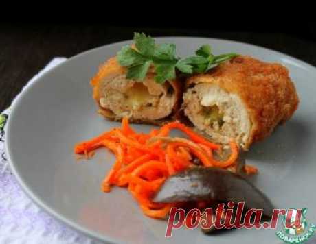 Котлеты по-киевски с огуречным маслом – кулинарный рецепт