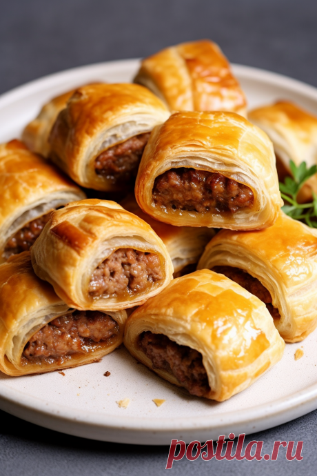 French onion sausage roll - That Oven Feelin Savory French Onion Sausage Rolls: A delightful twist on classic sausage rolls, blending succulent pork mince with a rich French onion soup mix, complemented by tomato ketchup, Worcestershire sauce, and Dijon mustard, all encased in flaky puff pastry.