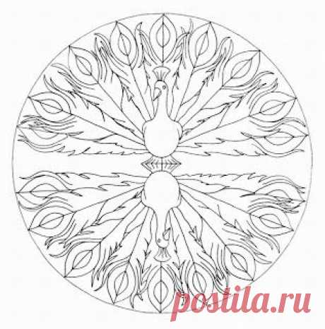 Мандалы для живописи: мандалы животных