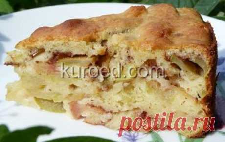 РЕЦЕПТЫ | Шарлотка с яблоками на сметане