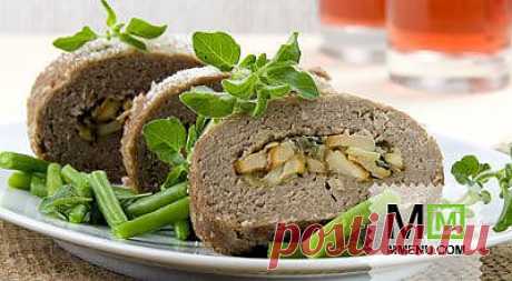 Мясной рулет с грибами (4) - кулинарный рецепт. Миллион Меню