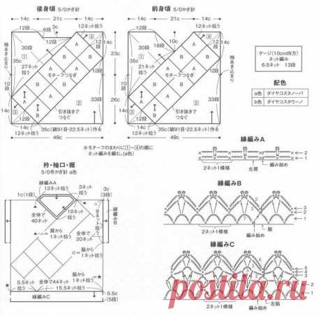 Интересные модели крючком от японских дизайнеров со схемами для веселого и нарядного лета! | Вязалки Веселого Хомяка | Дзен