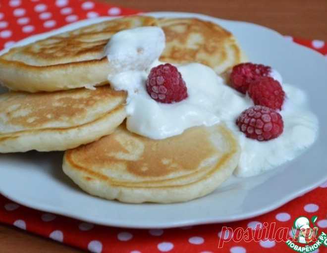 Пышные оладьи на сыворотке