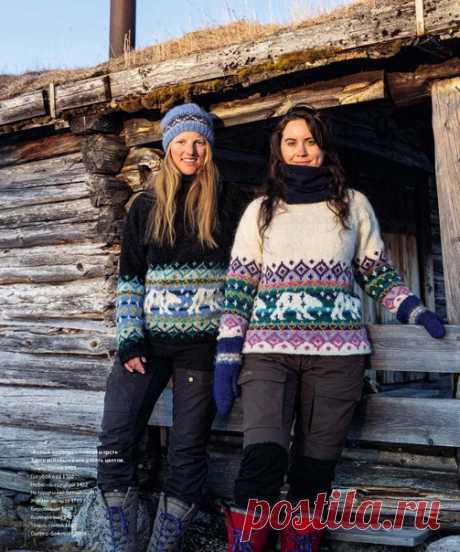 Свитер "Белый медведь" (8 цветов и 4 цвета) от Линки Нойманн