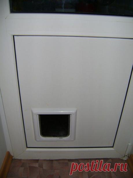 (+1) тема - Дверка для кота,врезанная в балконную дверь. | МОЙ ДОМ