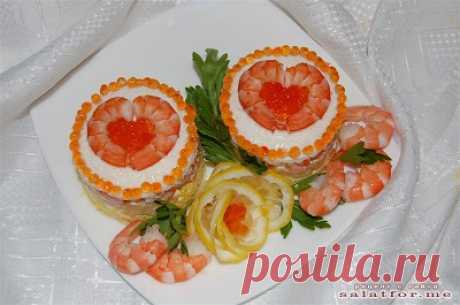 салат из креветок