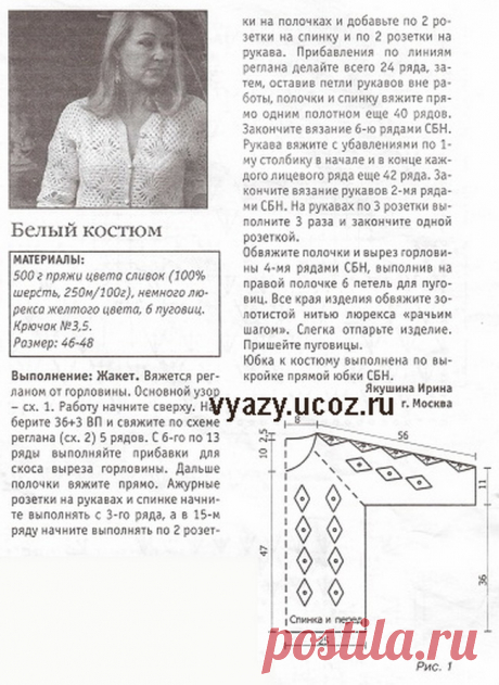 Два нарядных жакетика крючком со схемами