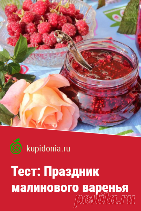 Тест: Праздник малинового варенья. Развлекательный тест о малине и малиновом варенье. Проверьте свои знания!