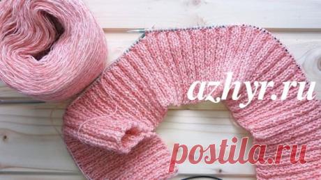 Резинка 2х2 для отделки края изделия - схема | АЖУР - схемы узоров