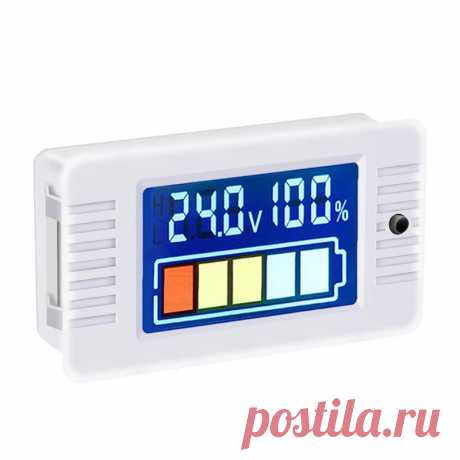 Peacefair PZEM-023 0-100V Voltage Tester Colored LCD Digital Battery Voltmeter P - US$10.36