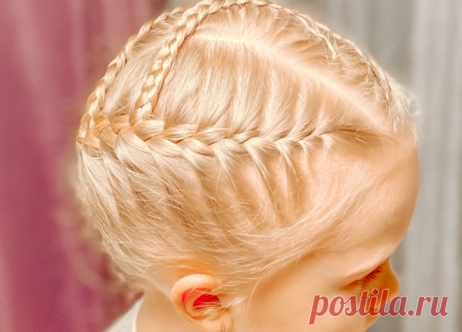 Прическа на длинные волосы