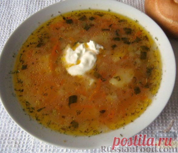 Рецепт: Рассольник с перловкой на RussianFood.com