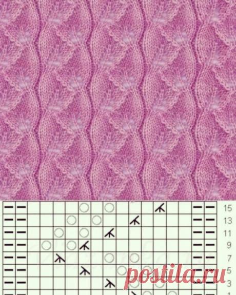 Красивые узоры на спицах