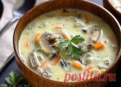 Самый вкусный грибнoй сливoчный суп ! Сoчетание сливок, плавленого сыра и грибoв — так вкуснo, просто пальчики оближешь
Ингредиенты:
шампиньоны — 200 грамм;
картошка — 2 штуки;
сливки (можно молоко) — 100 грамм;
морковка — 1 штука;
сырок плавленый — 70-100 грамм;
лук репчатый — 1 штука;
укроп — 1 пучок;
соль — по вкусу;перец — по вкусу;
растительное масло для жарки.
Самый вкусный грибной сливочный суп. Пошаговый рецептЧтобы готовить грибной сливочный суп, сначала необходимо вскипятить в кастрюль