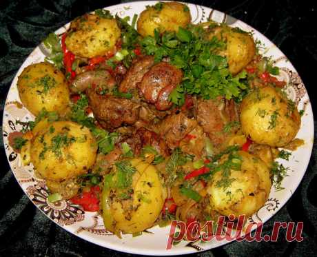Куриная печень, запеченная с овощами в духовке - пошаговый рецепт с фото | BeautyInfo