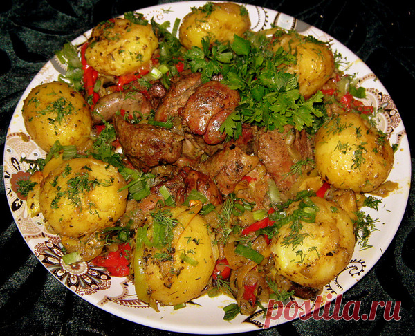 Куриная печень, запеченная с овощами в духовке - пошаговый рецепт с фото | BeautyInfo