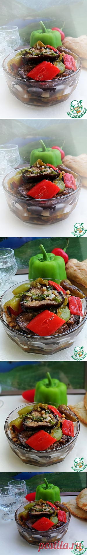 Маринованные баклажаны с перцем "Суточные" - кулинарный рецепт