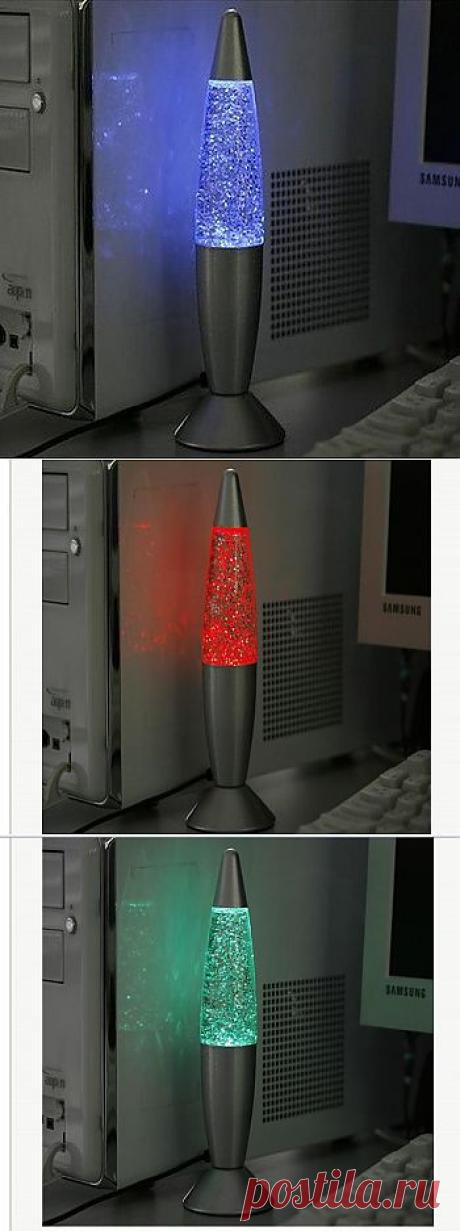Новый USB Лава лампа Мода многоцветный Изменение светодиод Блеск света в светодиодные лампы & Трубы из огней и освещения на Aliexpress.com