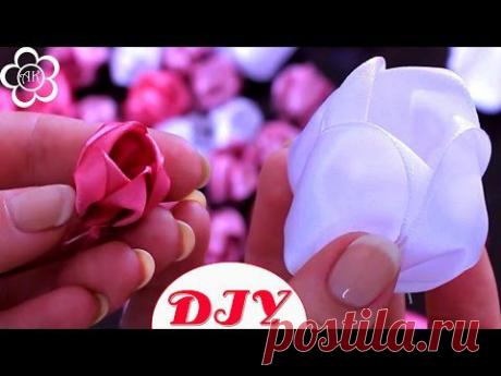 Тюльпан Канзаши из ленты