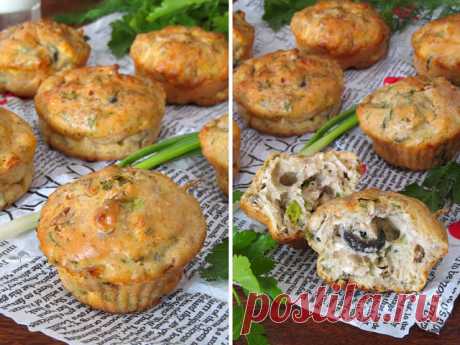 Закусочные кексы с рыбными консервами