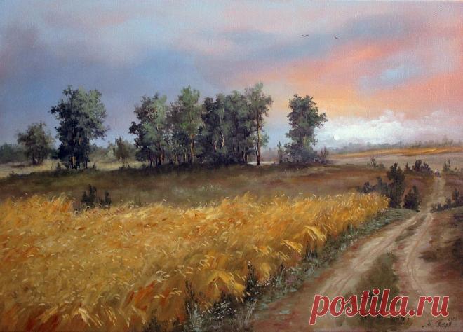 "дорога с юности"масло\холст\авторская